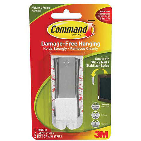 COMMAND 3M - Colgador para Cuadros Gancho de Metal (para dientes de si –  Pinna Calligraphy