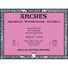 Cargar imagen en el visor de la galería, ARCHES - Libretas de Acuarelas (Watercolor Blocks) HOT-PRESSED - Prensado en Calor
