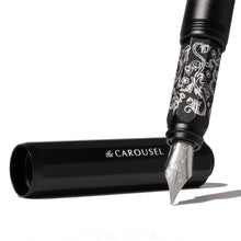 Cargar imagen en el visor de la galería, FERRIS WHEEL PRESS - Aluminum Carousel Fountain Pen - Bearrington Black
