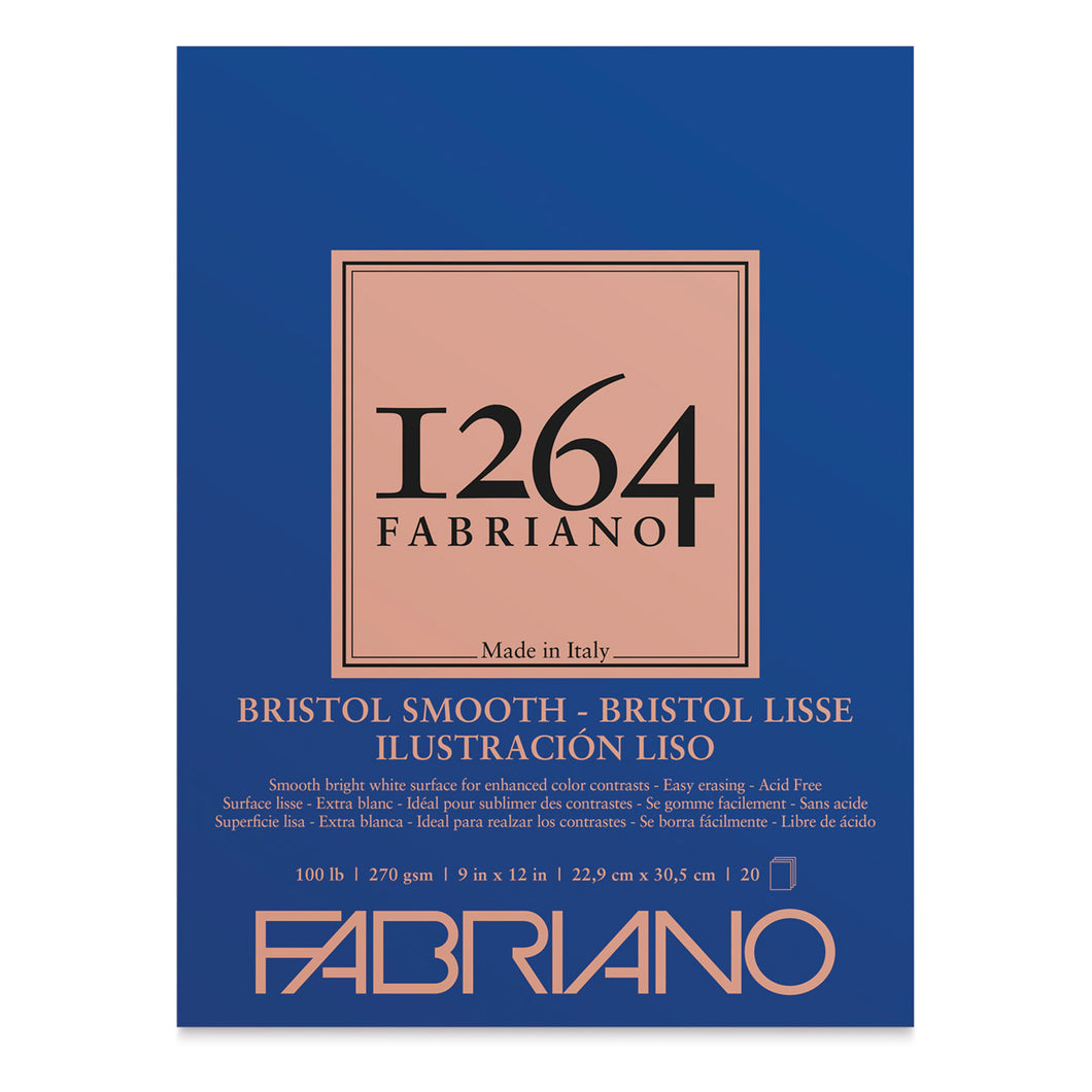 FABRIANO - 1264 Bristol Pads (Libreta de Dibujo 270GSM)