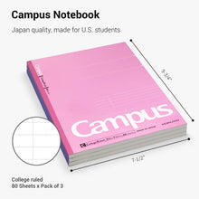 Load image into Gallery viewer, KOKUYO - Campus USA Notebook - B5 - Composition - Rayas - Pack de 3
