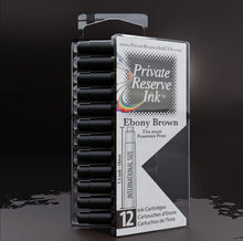 Load image into Gallery viewer, PRIVATE RESERVE INK - Ebony Brown Ink Cartridges
