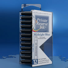 Load image into Gallery viewer, PRIVATE RESERVE INK - Midnight Blue Ink Cartridges
