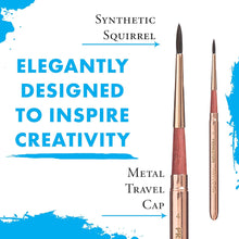 Load image into Gallery viewer, PRINCETON ARTIST BRUSH &amp; CO. - Neptune Synthetic Squirrel Watercolor Travel Round Brushes
