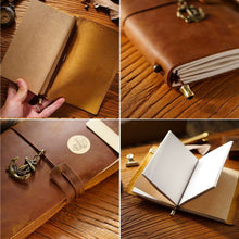 Cargar imagen en el visor de la galería, TRAVELERS NOTEBOOKS - Cuaderno de Viaje en Cuero (Leather Notebook Journal)
