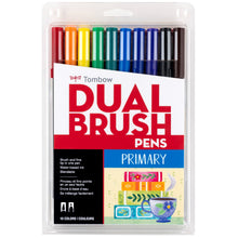 Cargar imagen en el visor de la galería, TOMBOW - Dual Brush Pen Set de 10 - Primary
