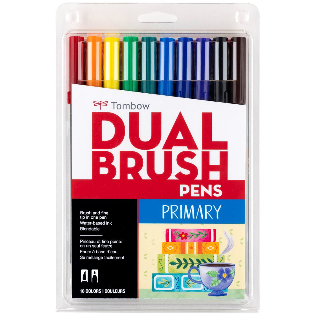 TOMBOW - Dual Brush Pen Set de 10 - Primary