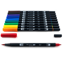 Load image into Gallery viewer, TOMBOW - Dual Brush Pen Set de 10 - Primary
